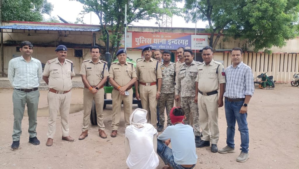 Datia Police. PS Indergrah